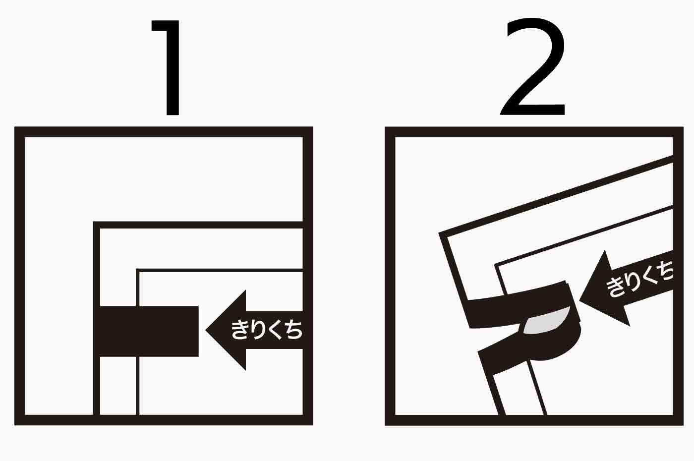 野草酵素萬葉濃縮練りスティックの開封方法イラスト